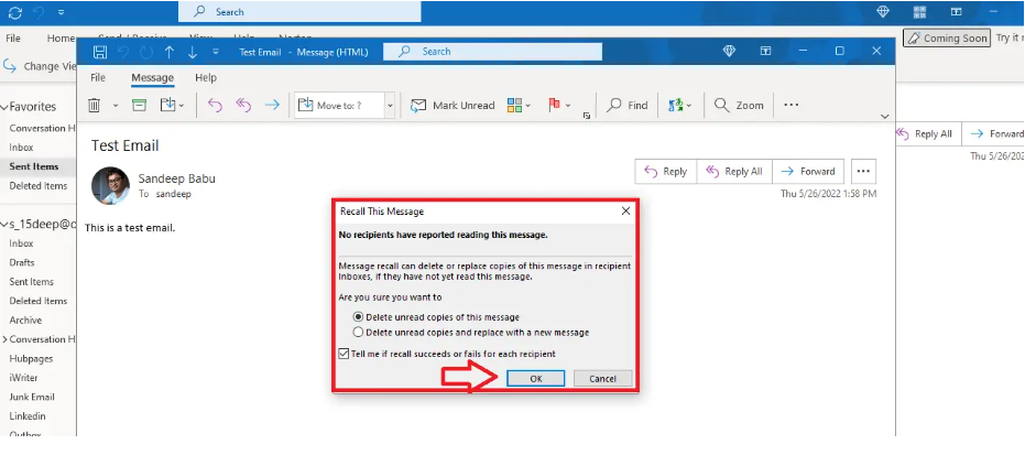 How to Recall an Email in Outlook