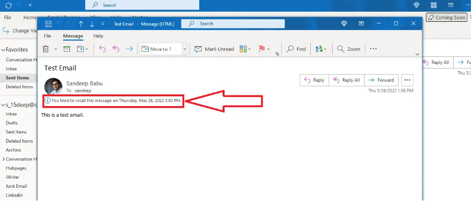 How to Recall an Email in Outlook