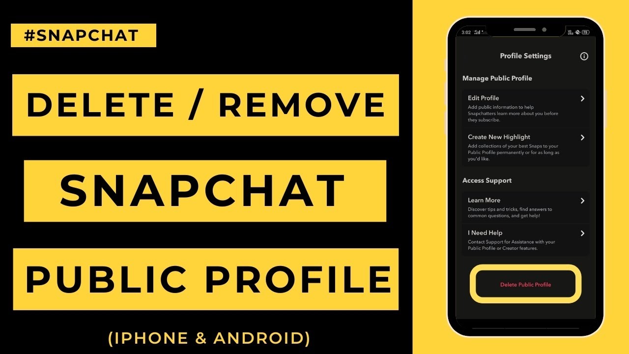 How to Delete Your Public Profile on Snapchat