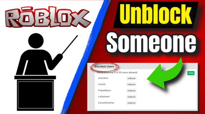 How to Unblock Someone in Roblox