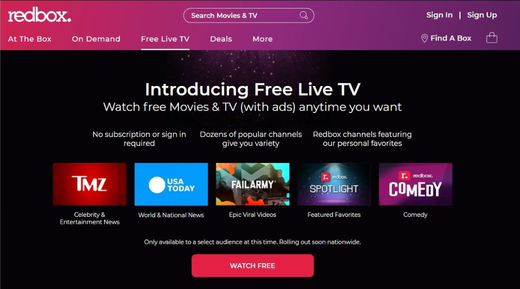 FREE Live TV Streaming Sites