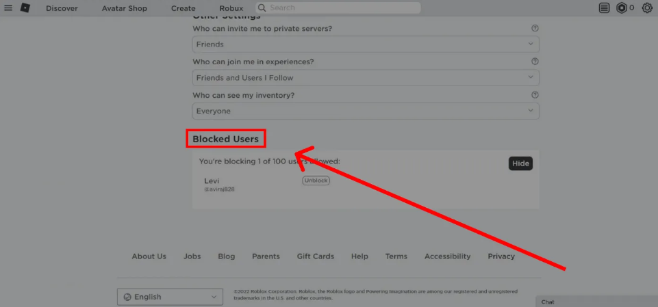 How to Unblock Someone in Roblox