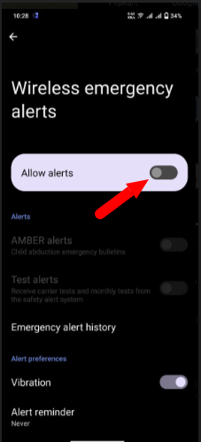How to turn off emergency alerts