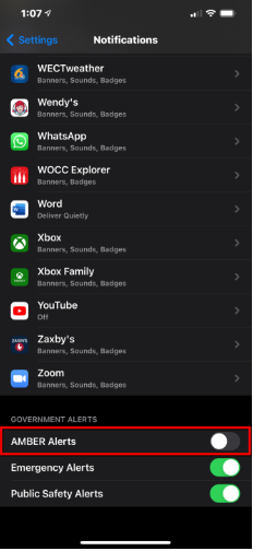 How to Turn Off Amber Alerts on iPhone