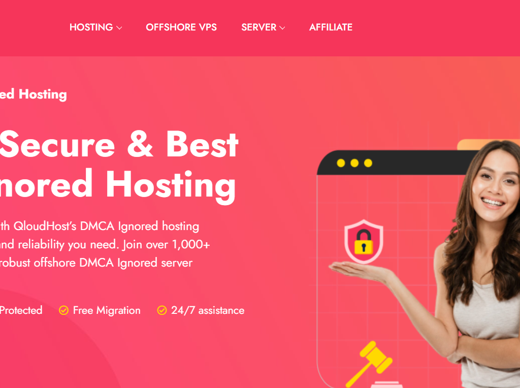 QloudHost - Best WordPress DMCA Ignored Hosting