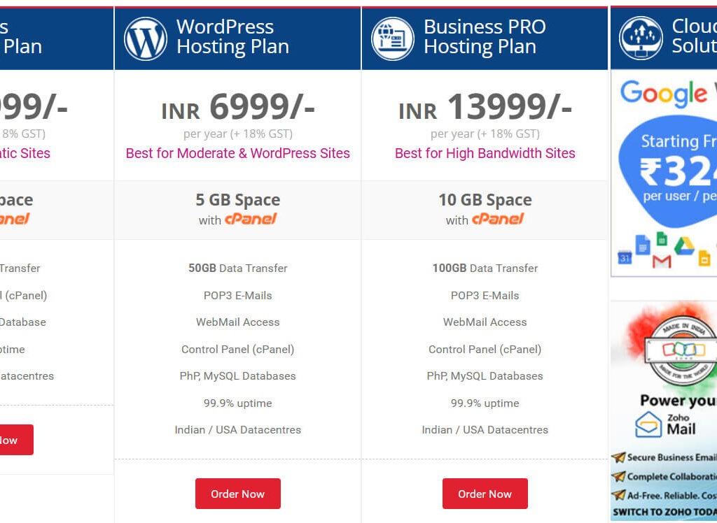 Best Web Hosting in Hyderabad