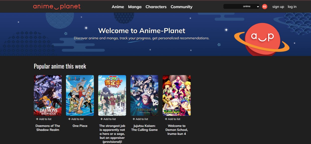anime planet