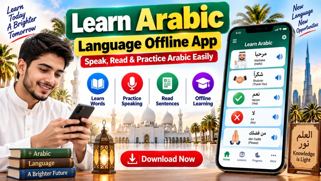 Learn Arabic Language Offline App – Speak, Read & Practice Arabic Easily